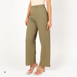 Petal & Pup - Lawrence Pant - Olive Green - Wide Leg Pant